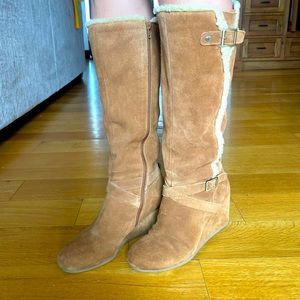 Knee high Giani Bernini wedge boots